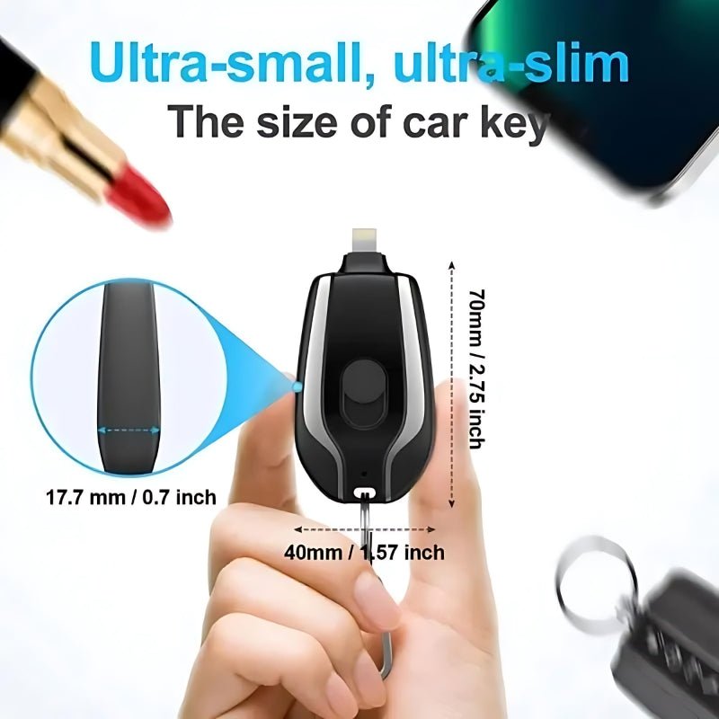 KeyCharge™ | Mini chargeur de téléphone