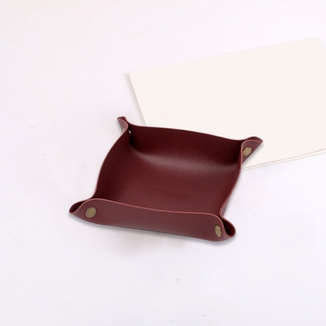 Leather Valet Tray Organiser