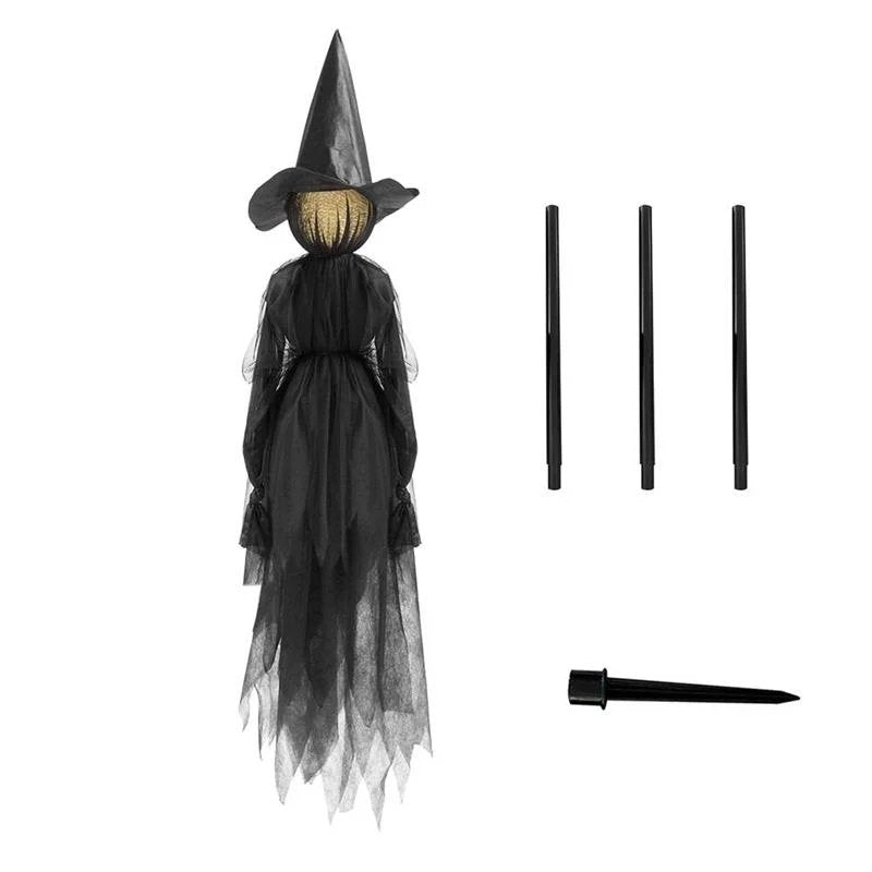 Valaistu Halloween Witch Stake - Halloween Witches -sisustus