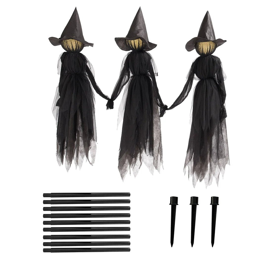 Upplyst Halloween Witch Stake - Halloween Witches Decor