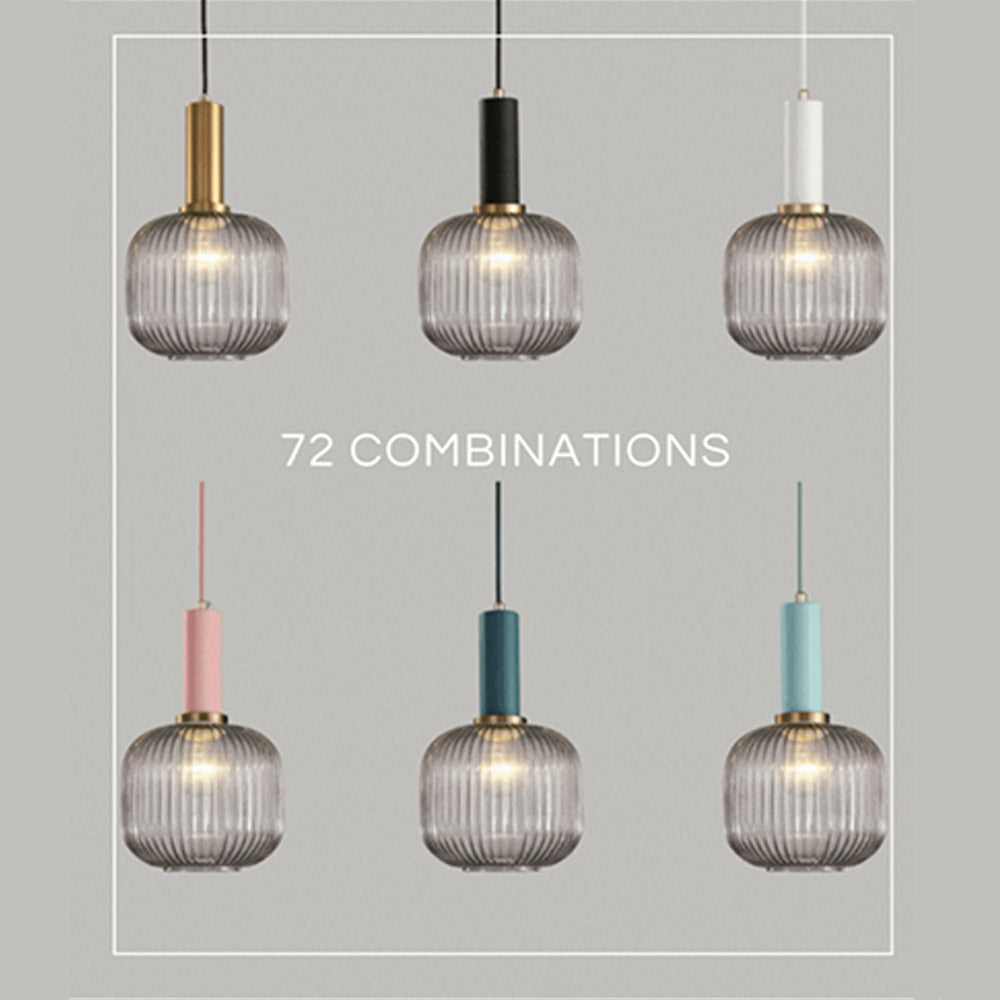 Nordic Fluted Glass Pendant Lights