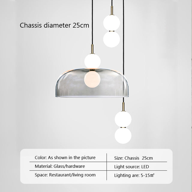 Dawson taklampe i glass