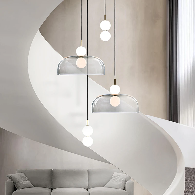 Lampada da soffitto in vetro Dawson