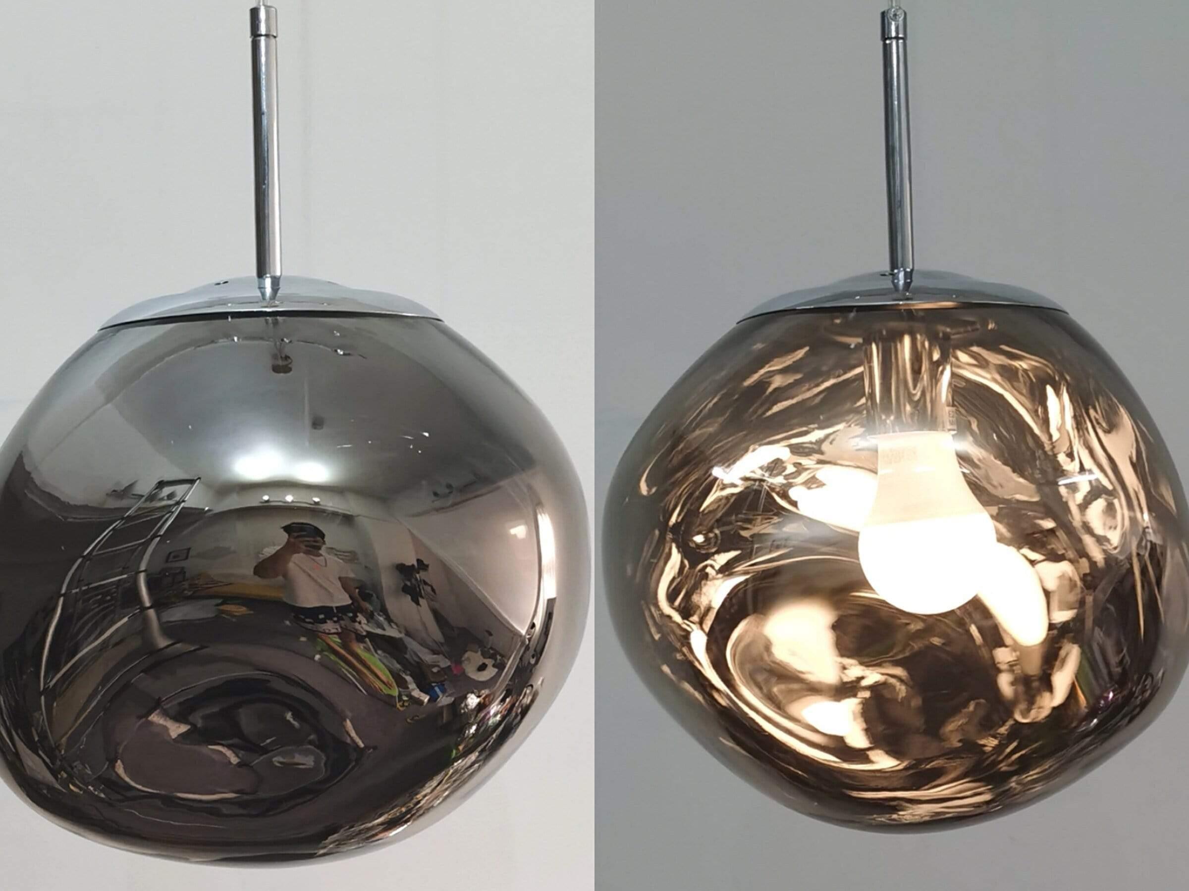 Lampe d'éclairage suspendue en forme de boule de lave Lust