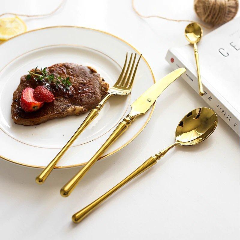 Luxa Royale Gold Cutlery Set