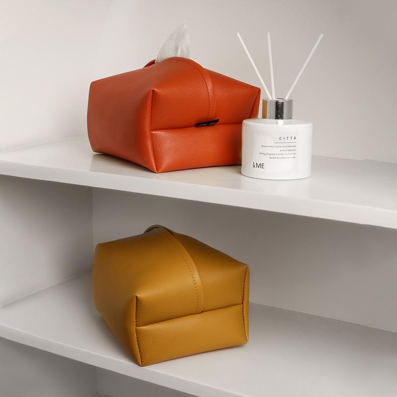 Elite Colored Leather Tissue Box