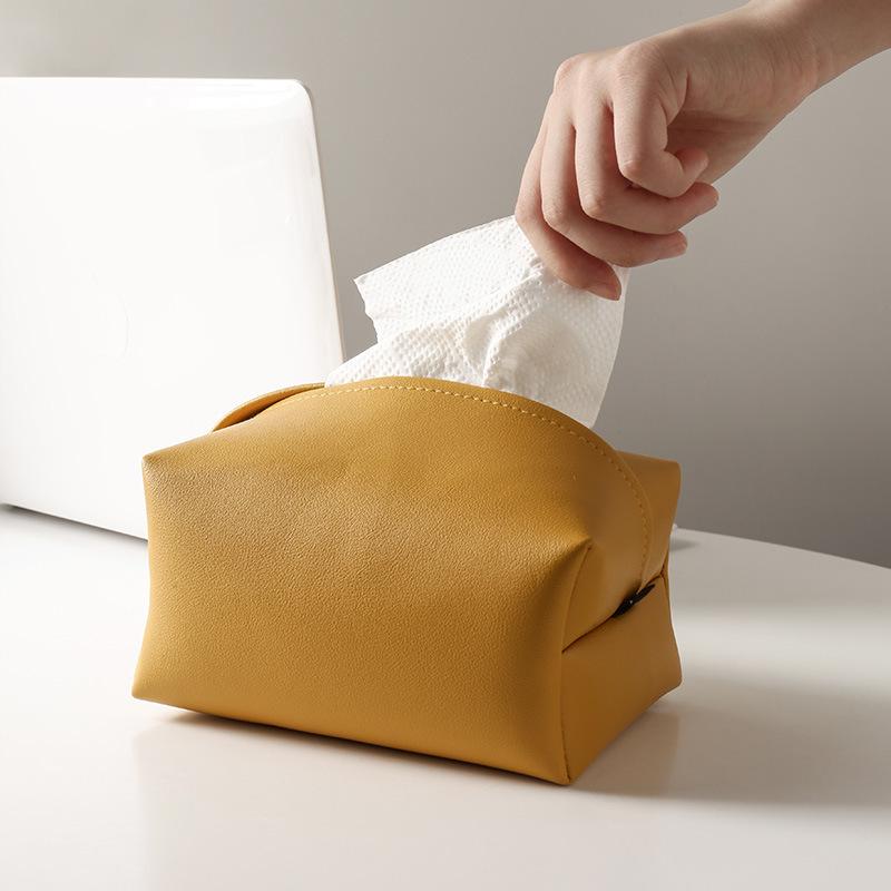 Elite Colored Leather Tissue Box