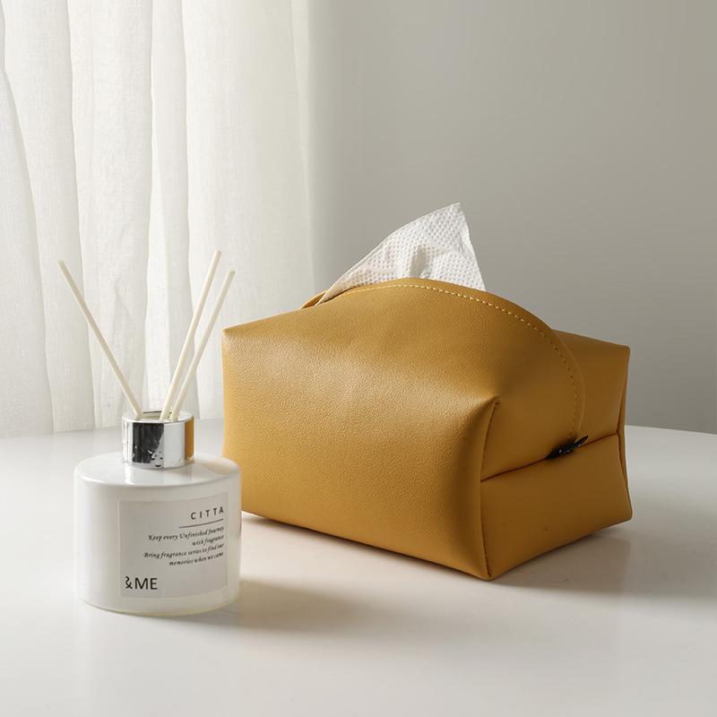 Elite Colored Leather Tissue Box