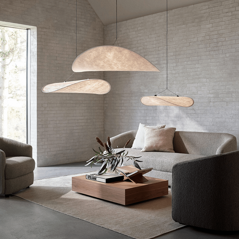 Lampada da soffitto in stile Japandi