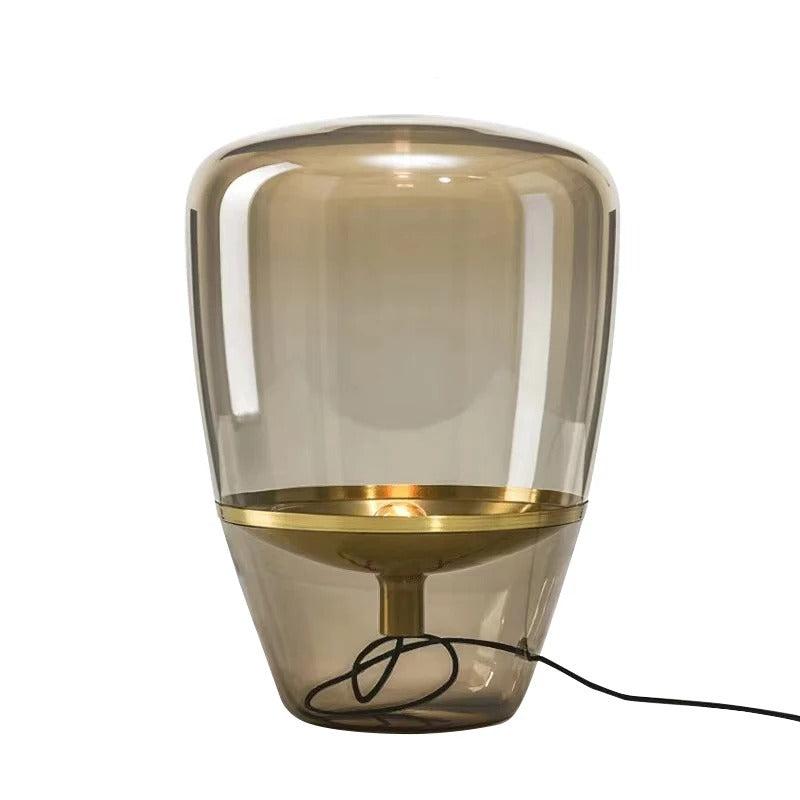 Lampe de table en verre pour salon – Éclairage intérieur élégant