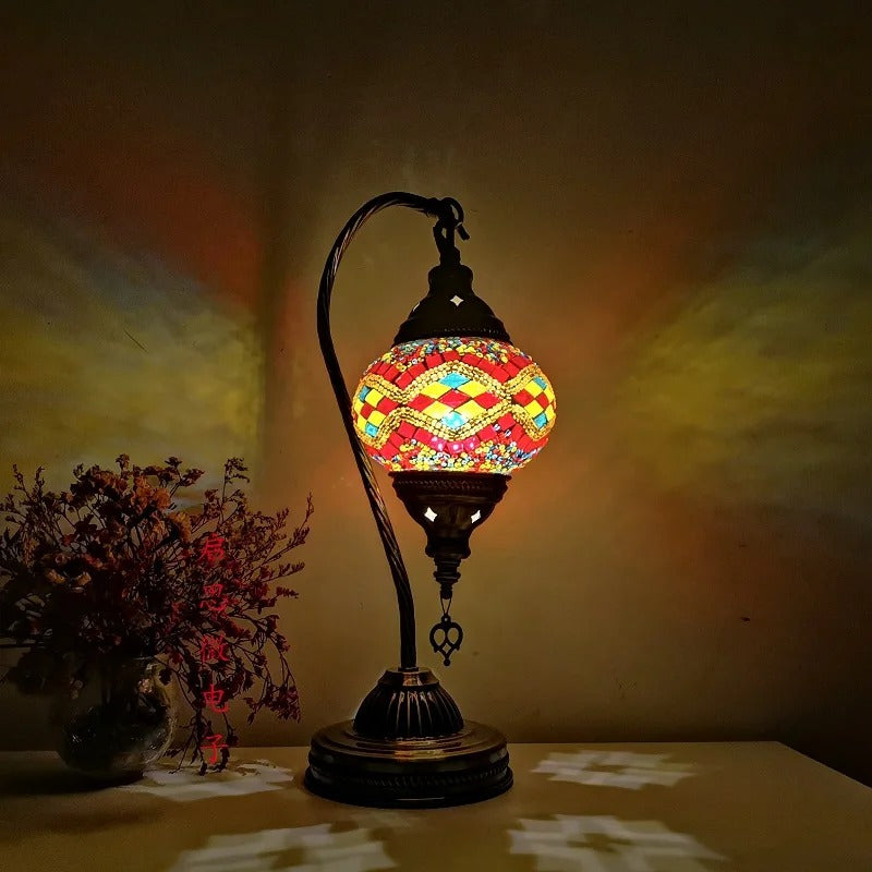 Türkische Mosaik-Tischlampe – handgefertigte Eleganz für Ihr Interieur