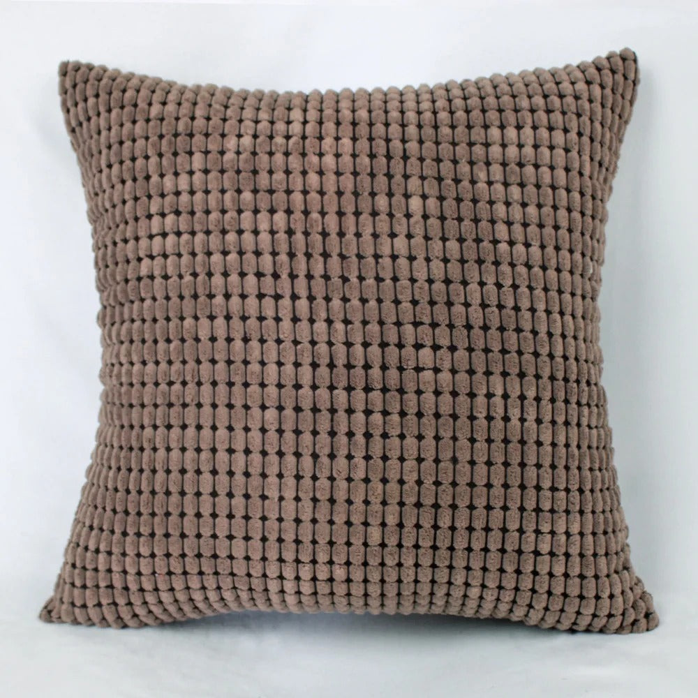 Cotton Corduroy Large Corn Kernel Plush Cushion Cover