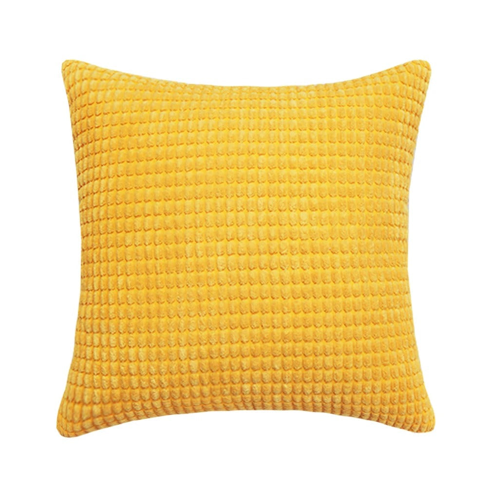 Cotton Corduroy Large Corn Kernel Plush Cushion Cover