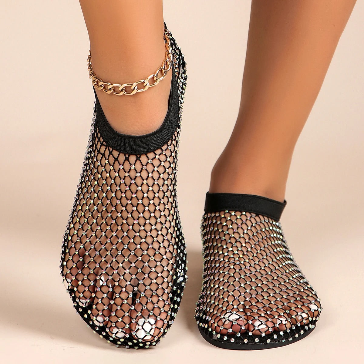 Chaussures plates en maille Monaco