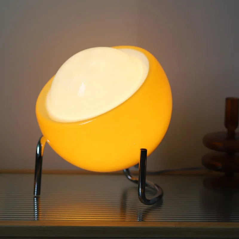 Bauhaus Planet Glas-Tischlampe – kreative Beleuchtung für Schlafzimmer und Büro