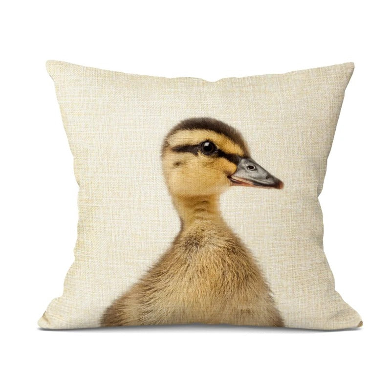 Cute Baby Animal Cushion Cover – Cheerful Nursery Decoration