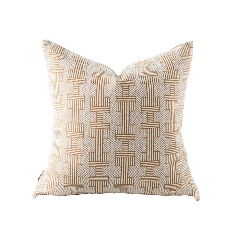 Luxury Double Sided Geometric Jacquard Cushion Cover