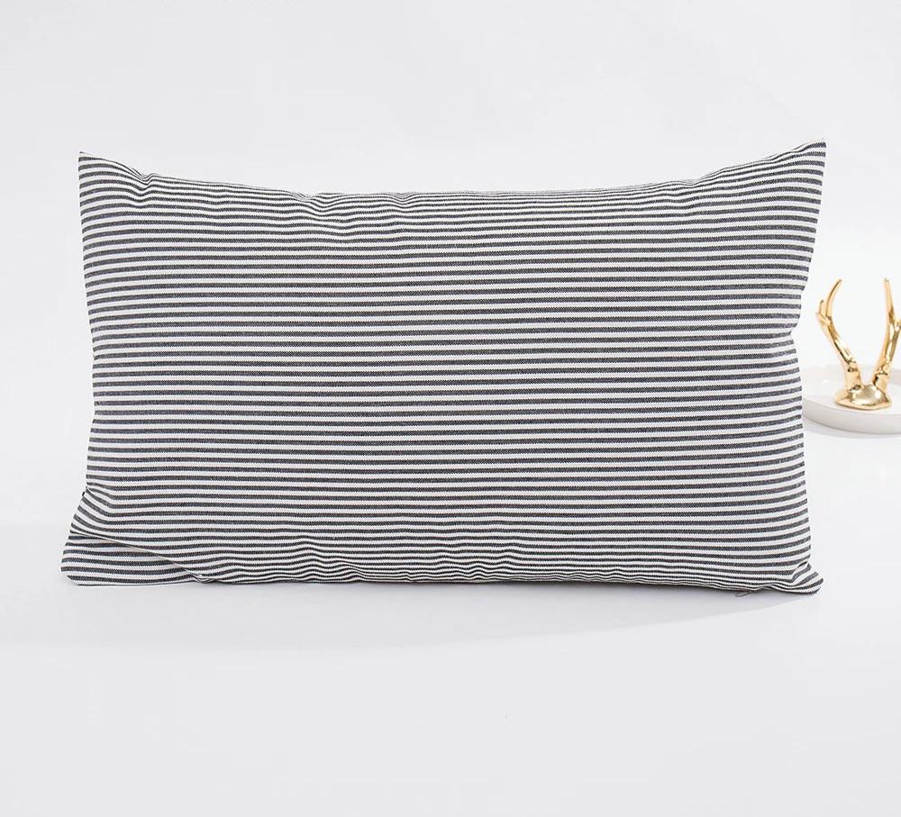 Housse de coussin à carreaux – Coton/Polyester