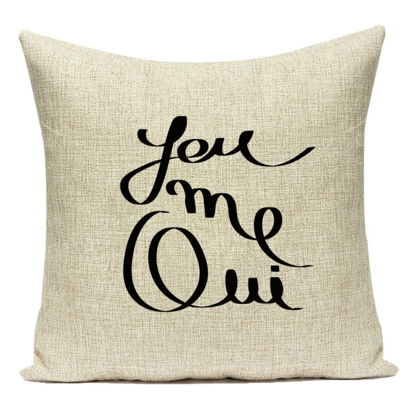 Housses de coussin avec lettres de devise – Un message élégant pour votre intérieur