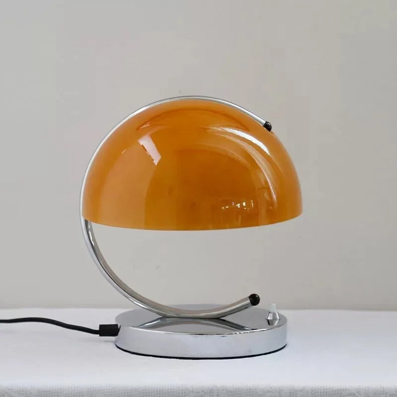 Lampada da scrivania in vetro dal design danese - Illuminazione moderna a forma di fungo