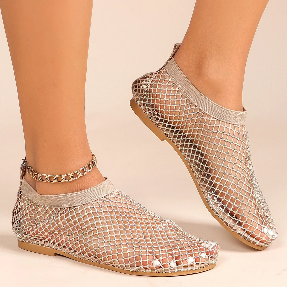 Monaco Mesh Flats-schoenen