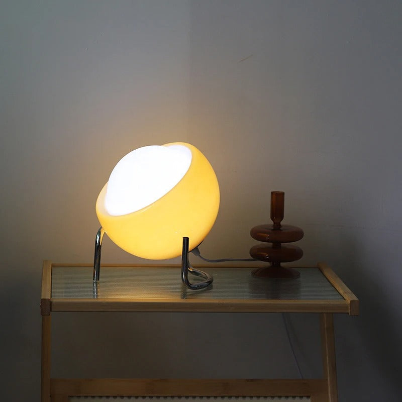 Bauhaus Planet Glasbordslampa - Kreativ belysning för sovrum och kontor