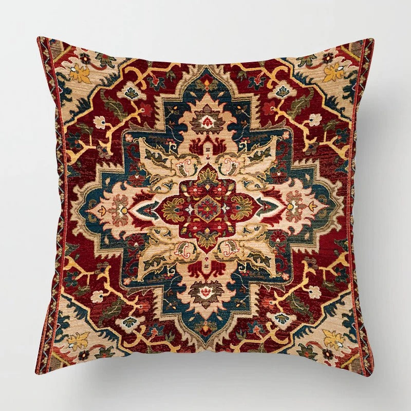 Housse de coussin à motif ethnique marocain – Décoration d'intérieur exquise pour chaque pièce