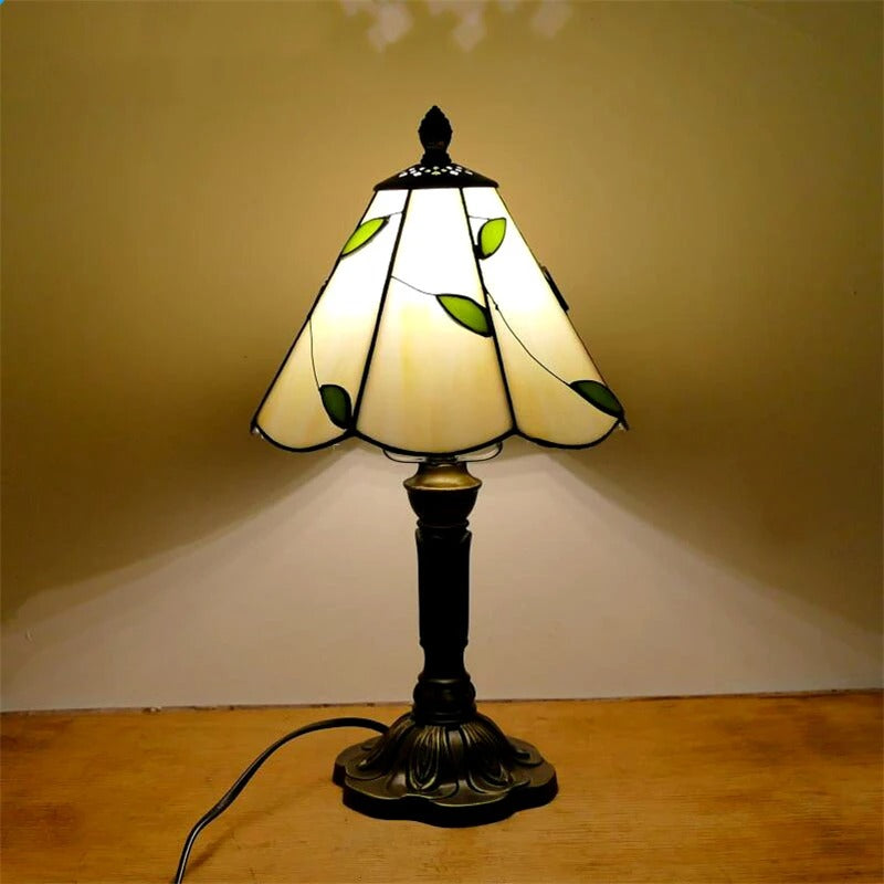 Barokke Retro LED Tafellamp E27 - Vintage Tiffany Glas