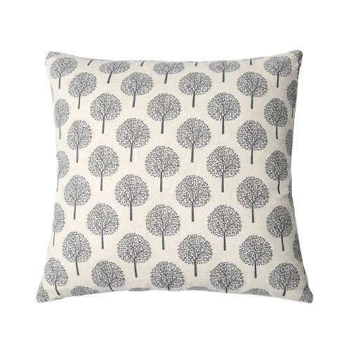 Linen Cushion Cover with Textile Print – For Living Room & Bedroom