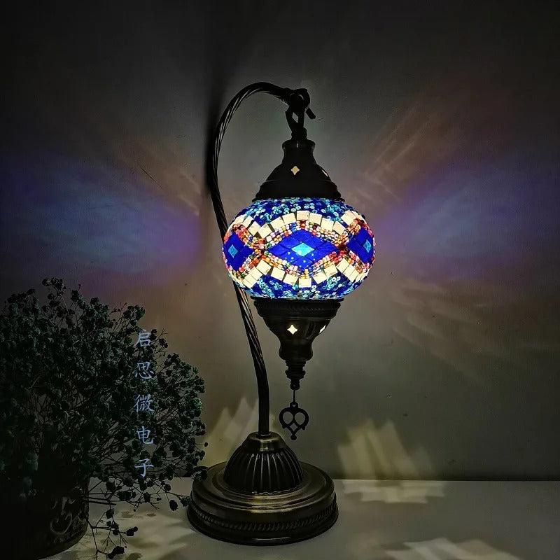 Lampada da tavolo in mosaico turco - Eleganza artigianale per i tuoi interni