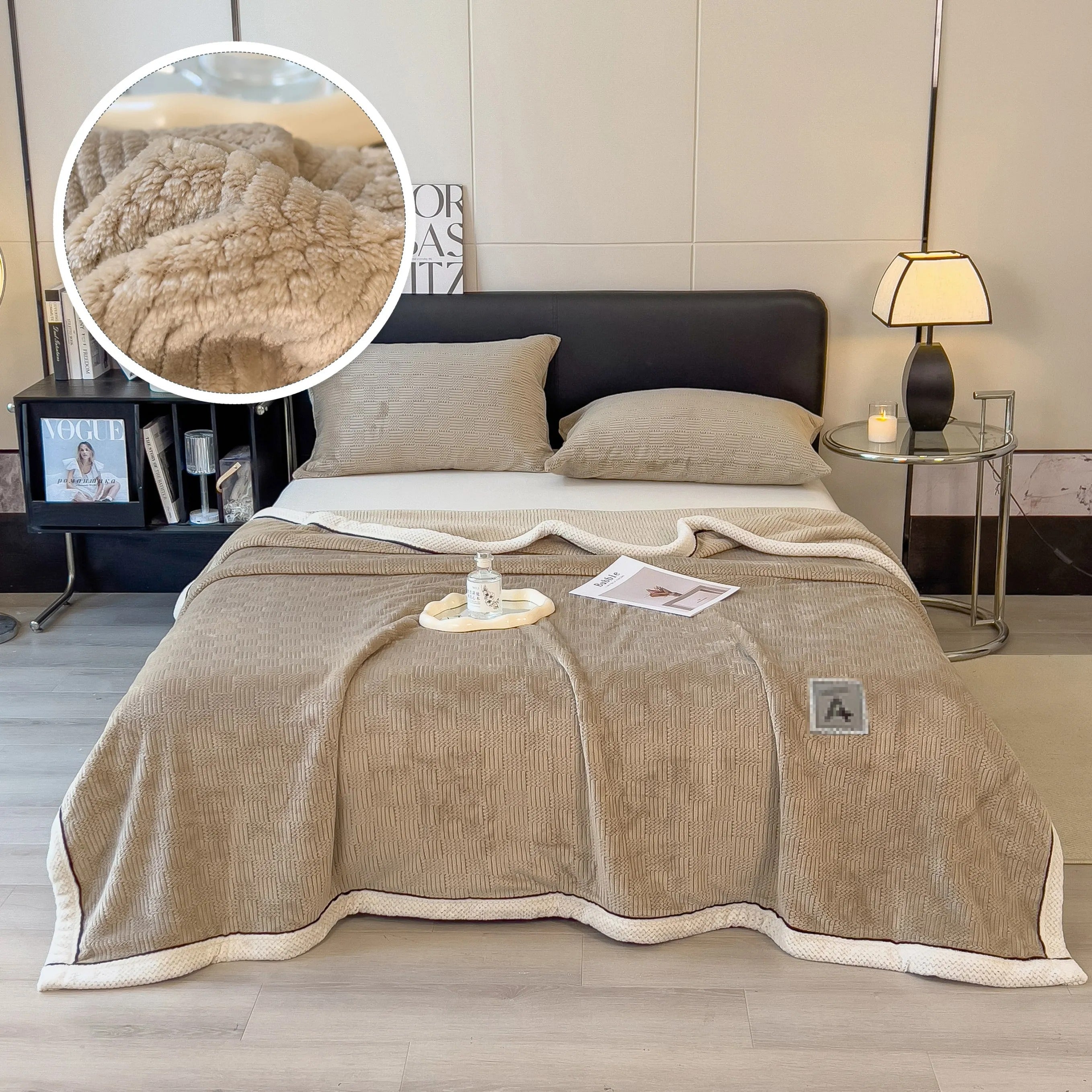 Couvertures en flanelle polaire corail pour lits – Douces et confortables pour un usage domestique