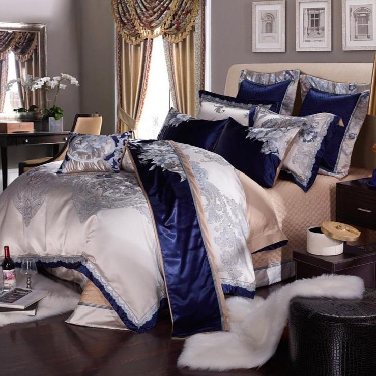 Majestic Blue Duvet Cover Set (1000 TC)