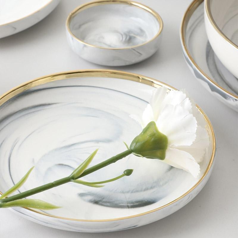 Cataya White Marble Plates