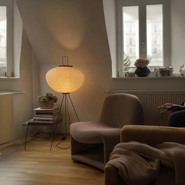 Rice paper floor lamp discount