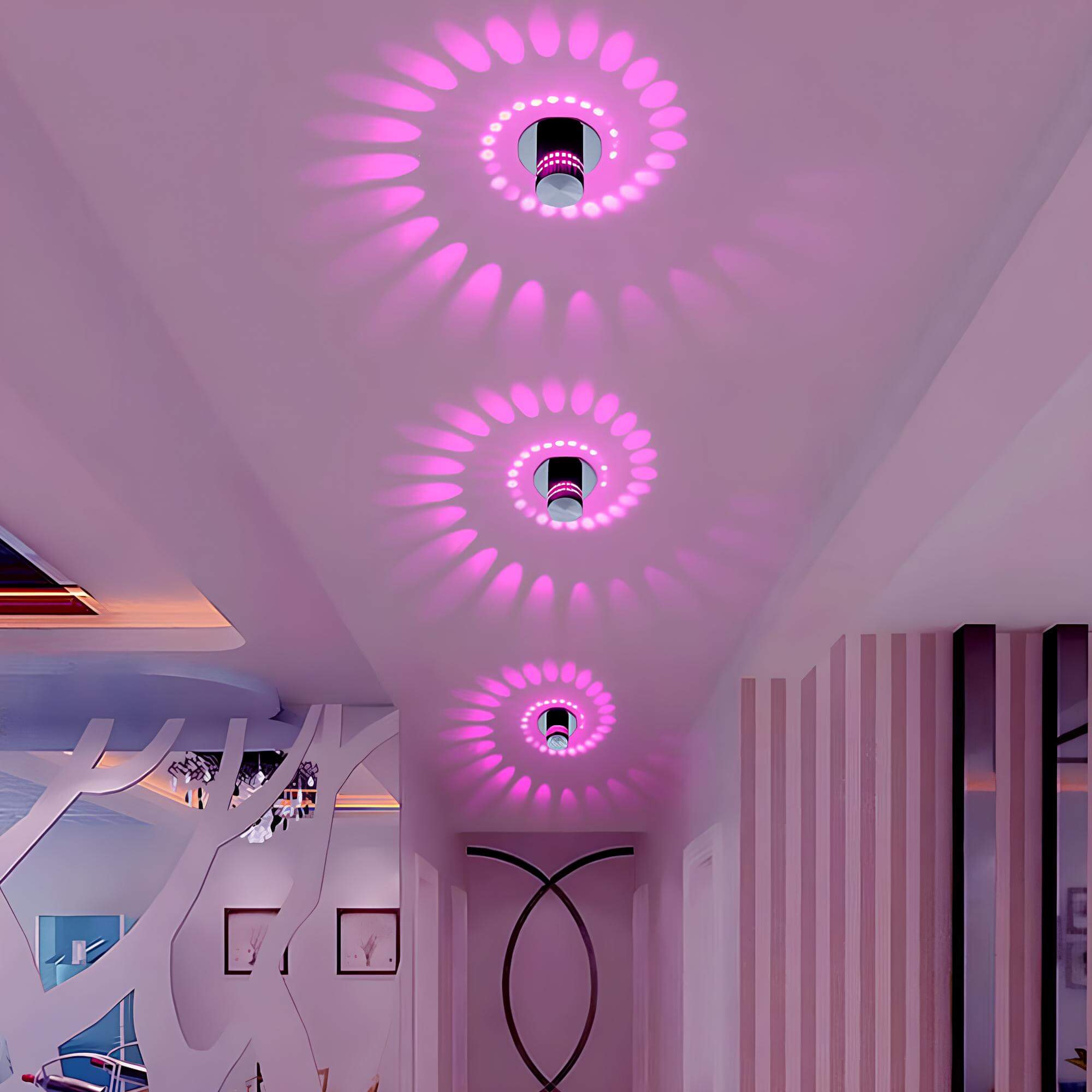 Spiral LED-loftslampe – energieffektivt moderne design