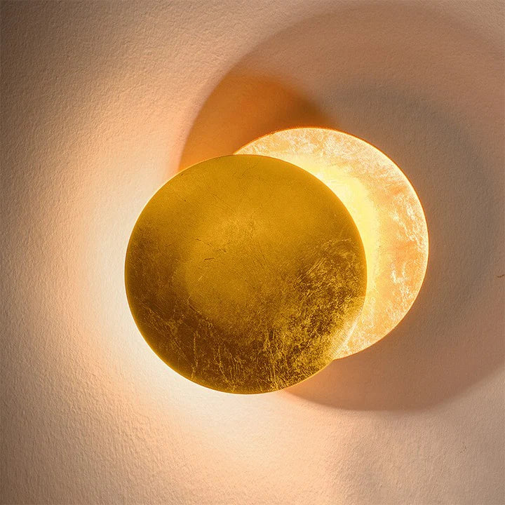 Unique 360 degree rotating LED Eclipse design wall lamp