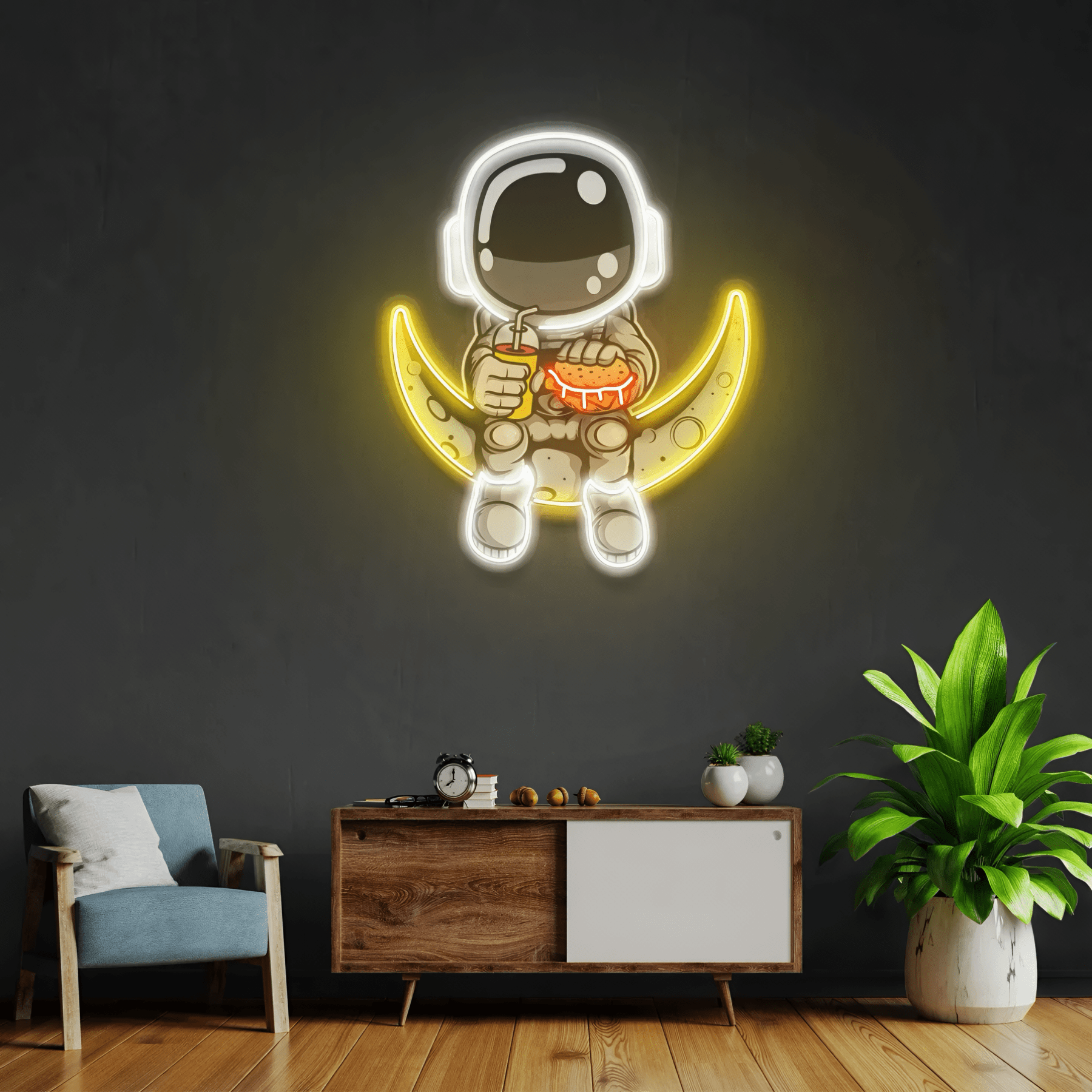 MOONLIT MUNCHIES | NEON ART