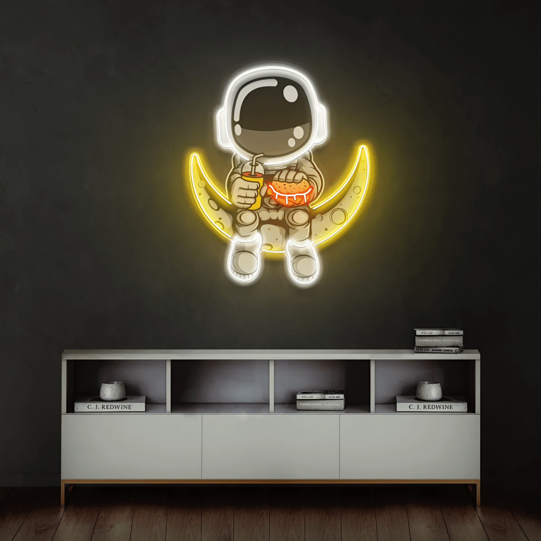 MOONLIT MUNCHIES | NEON ART