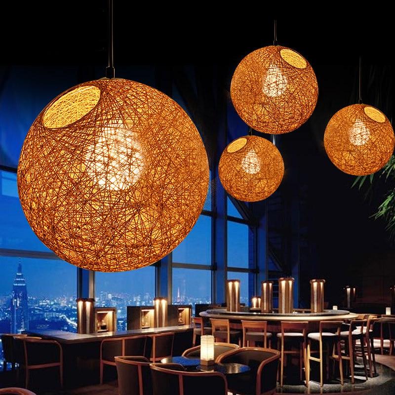 Lampes suspendues à LED multicolores pour restaurant