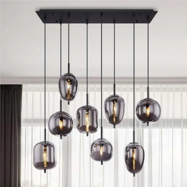 NoirLuxe - Lampe à suspension aux styles différents