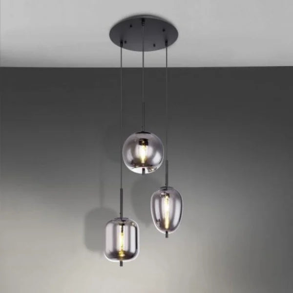 NoirLuxe - Lampe à suspension aux styles différents