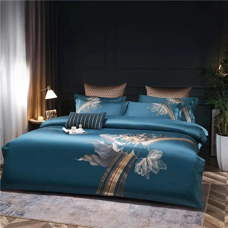 Narciso 800 TC Egyptian Cotton Duvet Cover Set