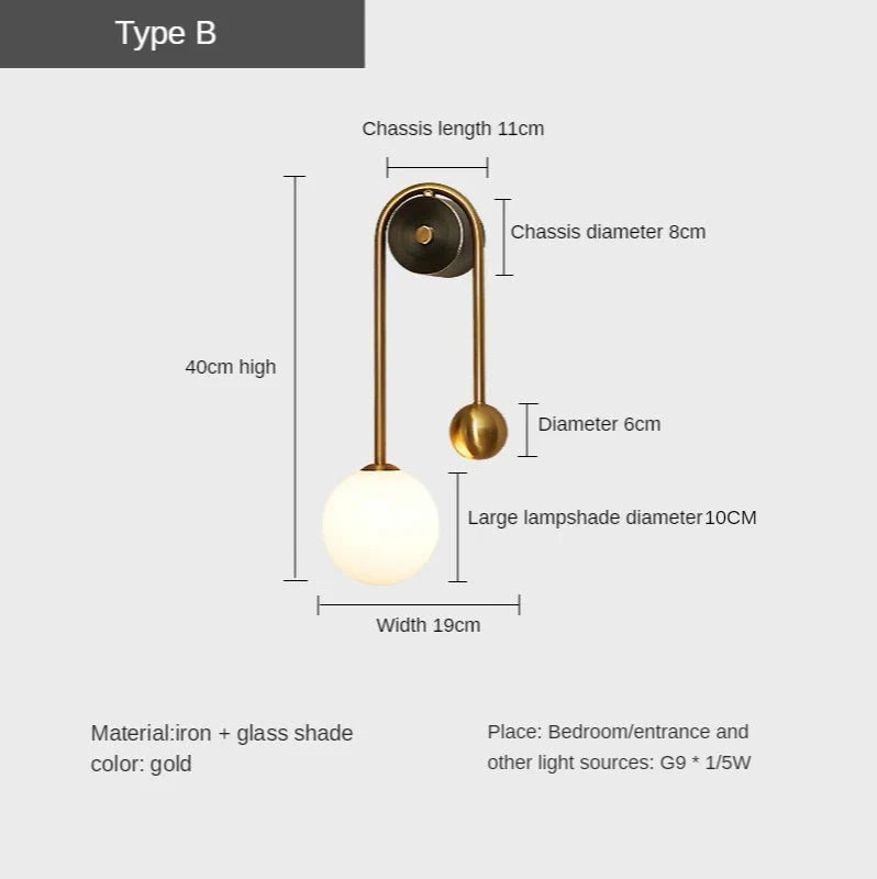 Neper vägglampa