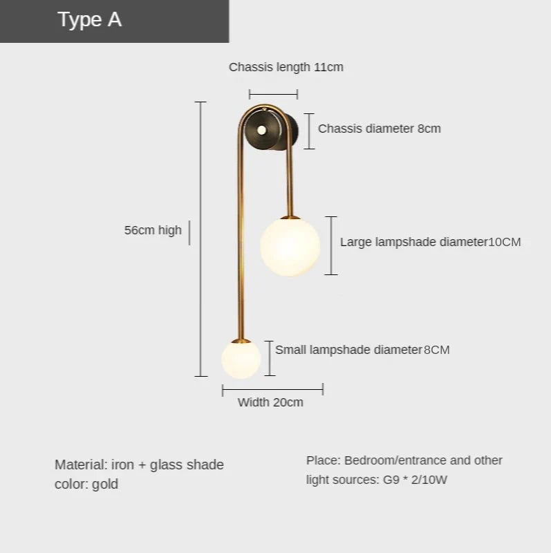 Neper vägglampa