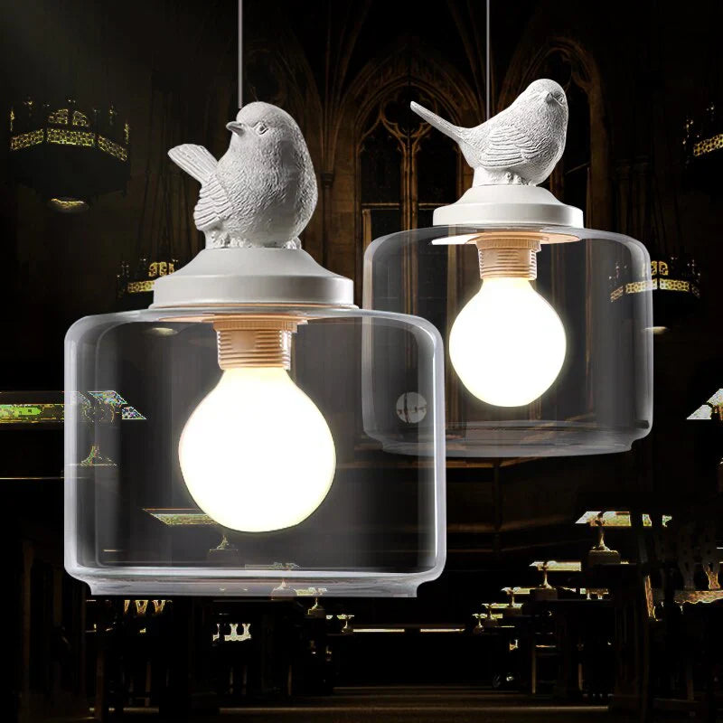 Lampe suspendue oiseau