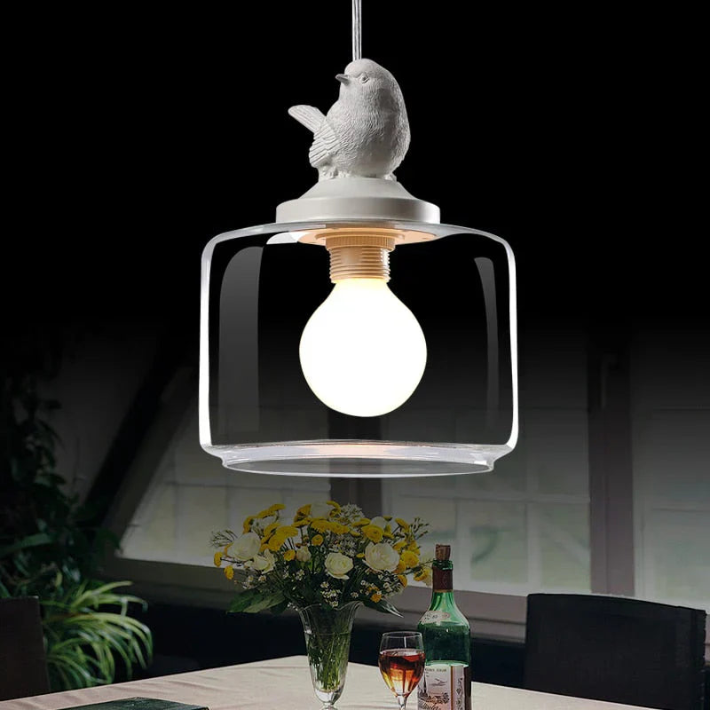 Lampe suspendue oiseau