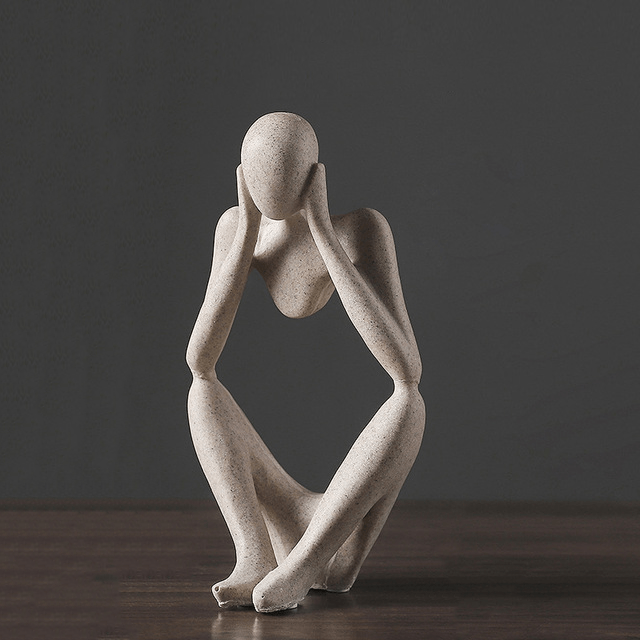 Nordic Abstract Thinker Statue