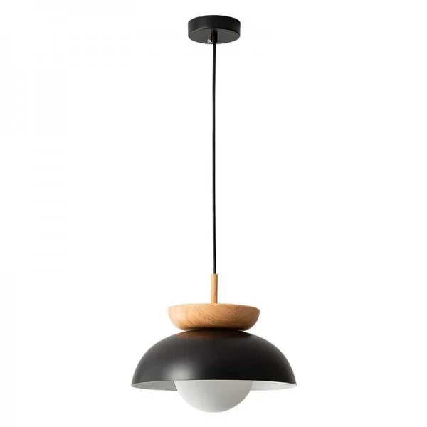 Nordic hanglamp gemaakt van halfhout