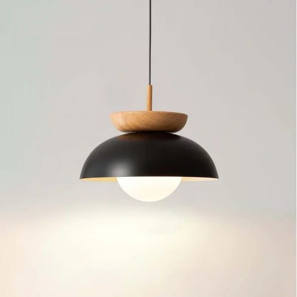 Nordic hanglamp gemaakt van halfhout