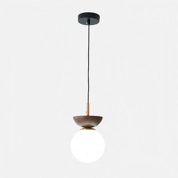 ElementBois - Lampada a sospensione nordica Half Wood